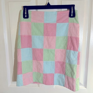 Talbots seersucker skirt sz 2‎